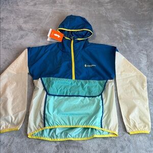 NWT Cotopaxi Teca Half-Zip Windbreaker Blue Crush Size XS